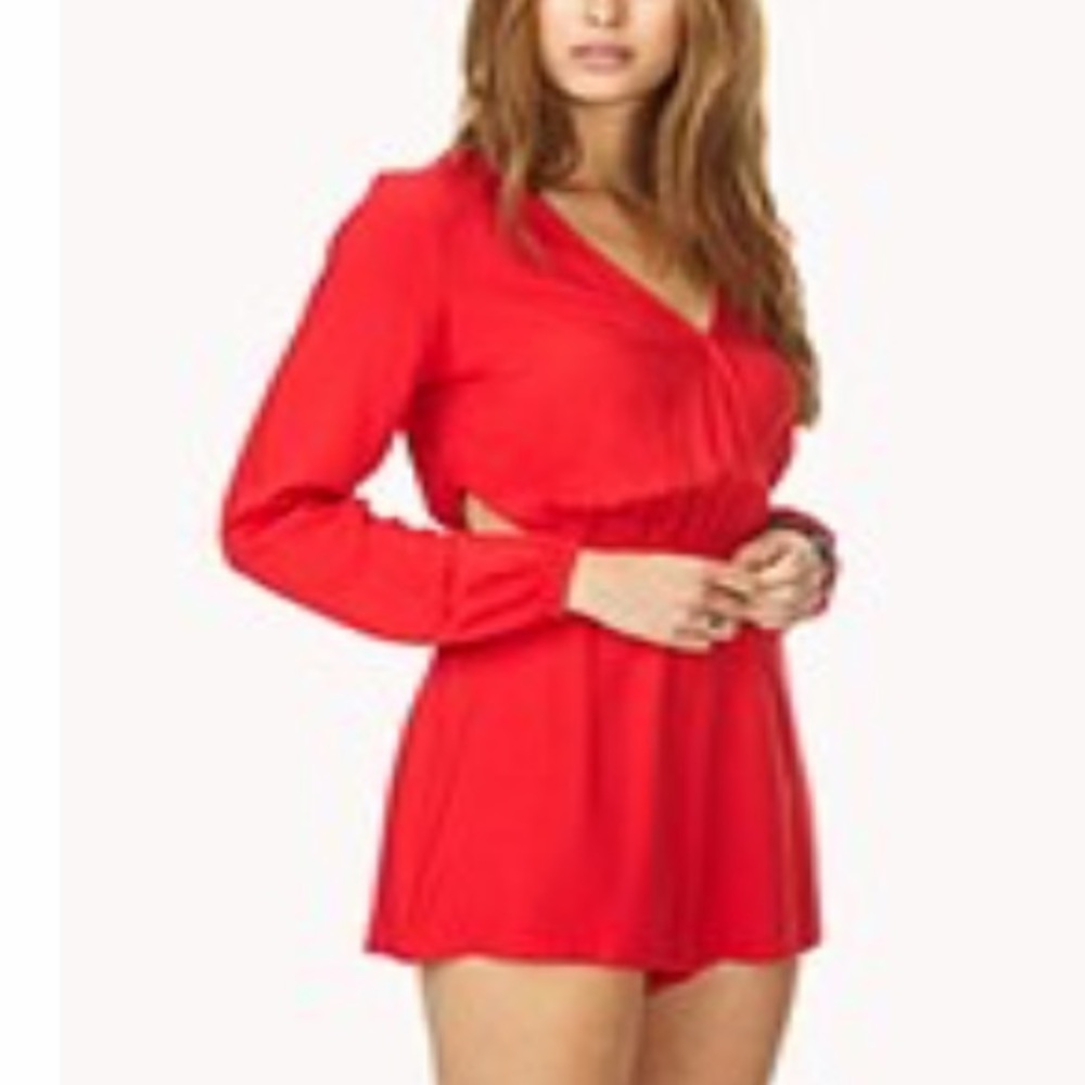 Forever 21 posh cutout surprise romper